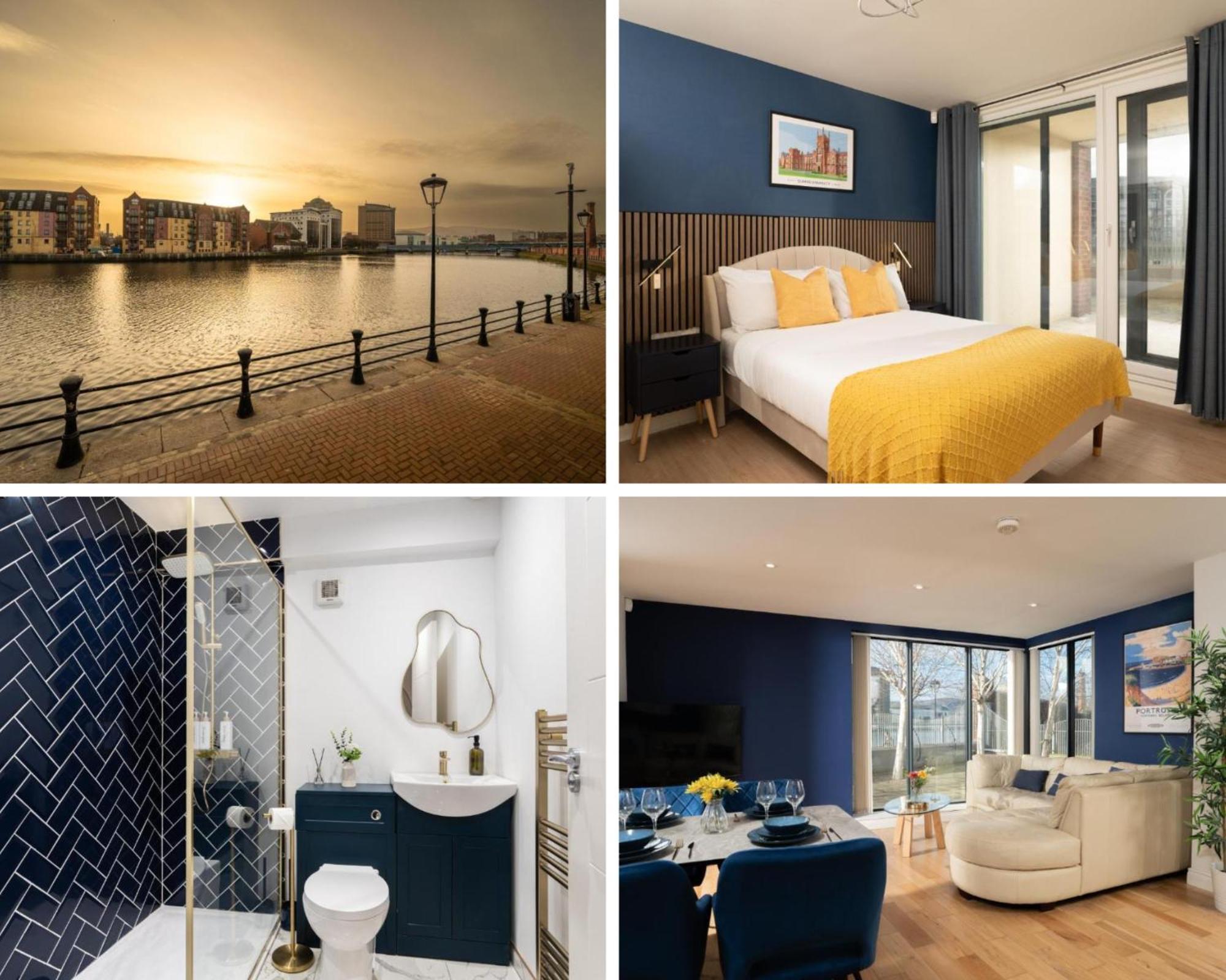River Side Apartment, City Centre - Beautiful View And Free Parking! Belfast Esterno foto